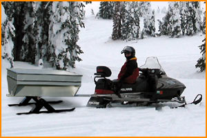 Putnam Bogie ATV Trailer with skis